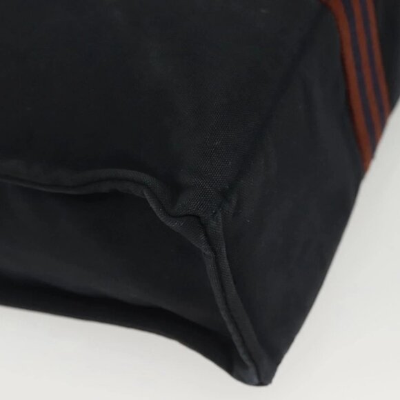 HERMES Fourre Tout MM Hand Bag Canvas Navy Auth 135189 - Picture 4 of 16